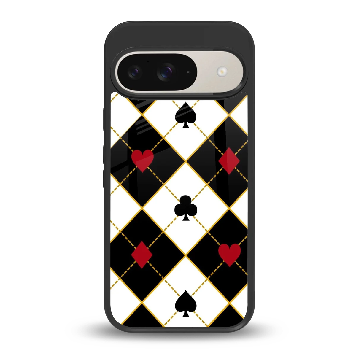 Poker Love back phone cover | glass case for google pixel 9
