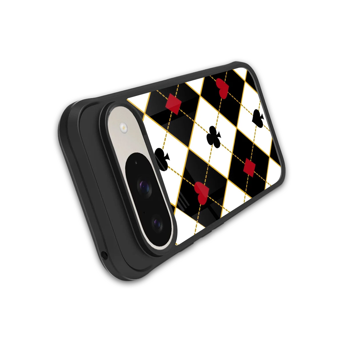 Poker Love stylish phone case for google pixel 9 | glossy glass and slim fit