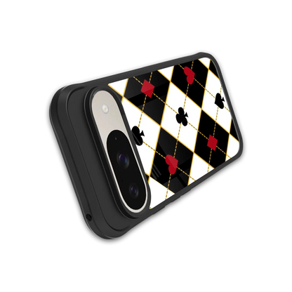 Poker Love stylish phone case for google pixel 9 | glossy glass and slim fit