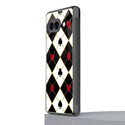 Poker Love google pixel 9a mobile cover | shockproof glass phone case