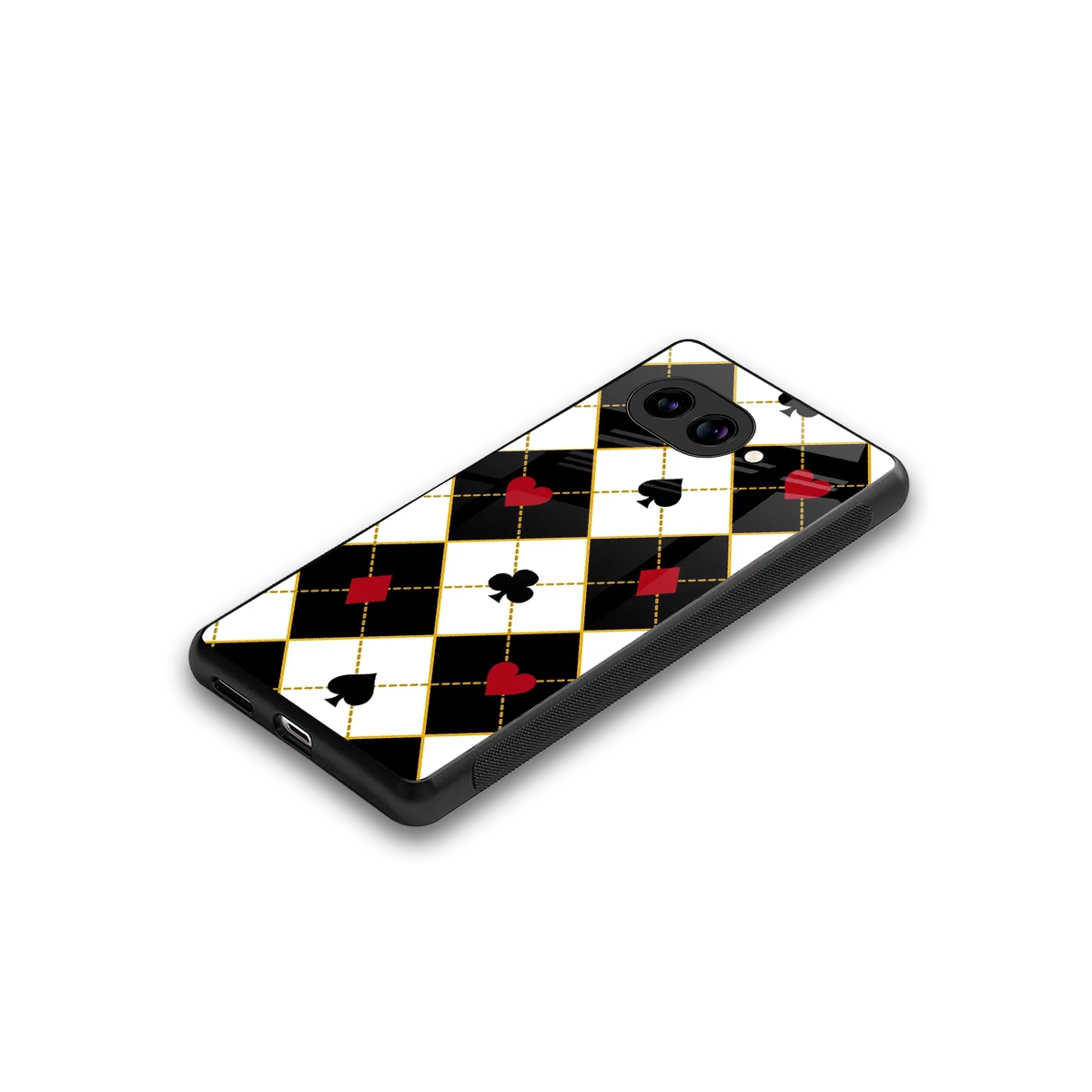 Poker Love stylish phone case for google pixel 9a | glossy glass and slim fit