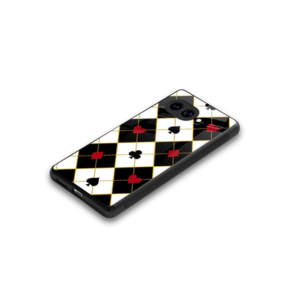 Poker Love stylish phone case for google pixel 9a | glossy glass and slim fit