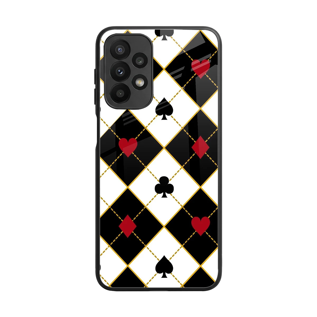 Poker Love back phone cover | glass case for samsung galaxy a23