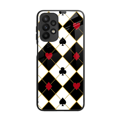 Poker Love back phone cover | glass case for samsung galaxy a23