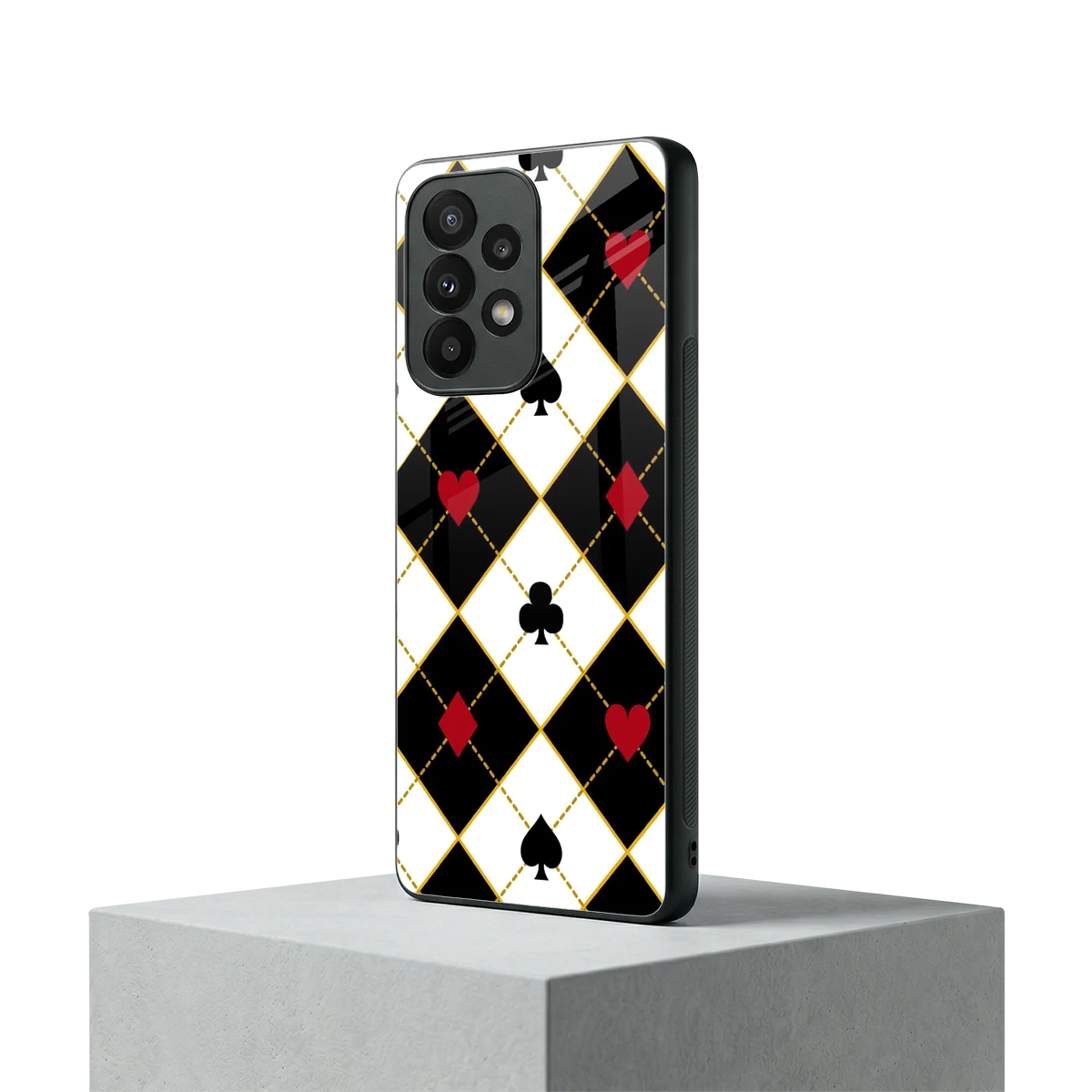 Poker Love samsung galaxy a23 mobile cover | shockproof glass phone case