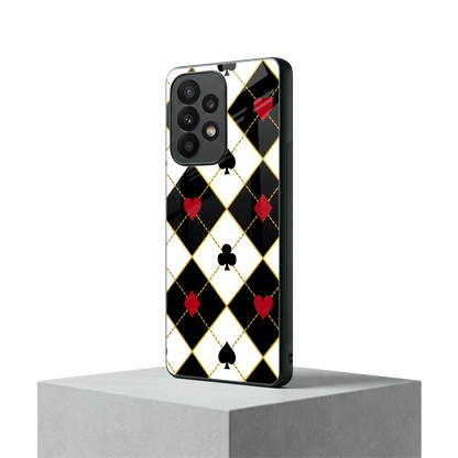 Poker Love samsung galaxy a23 mobile cover | shockproof glass phone case