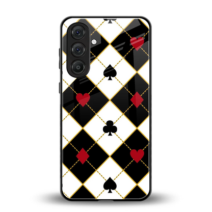 Poker Love back phone cover | glass case for samsung galaxy a14 5g