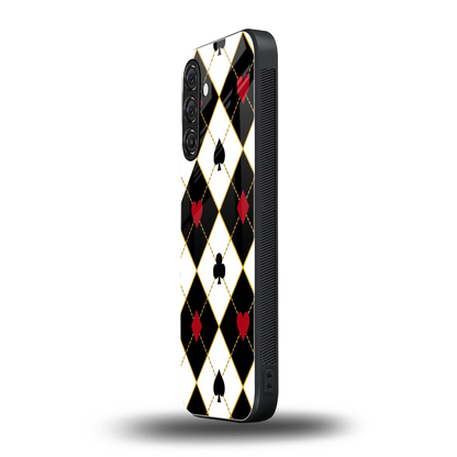 Poker Love samsung galaxy m34 5g mobile cover | shockproof glass phone case