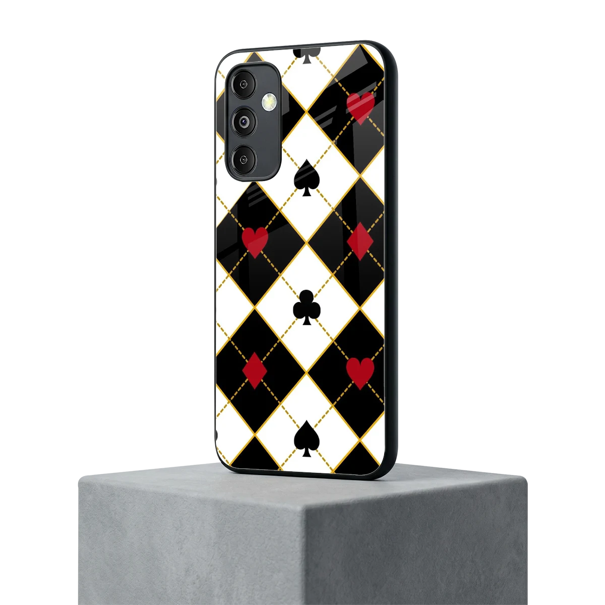 Poker Love samsung galaxy m14 5g mobile cover | shockproof glass phone case