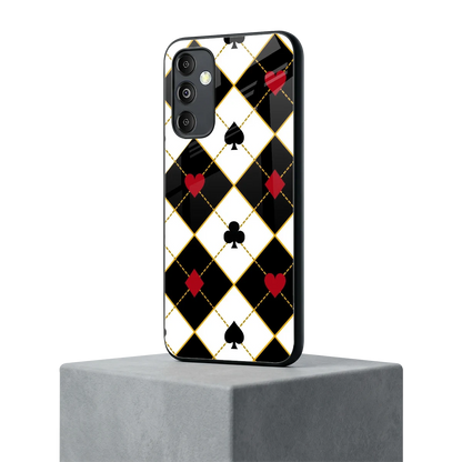 Poker Love samsung galaxy m14 5g mobile cover | shockproof glass phone case