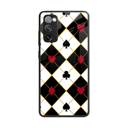 Poker Love back phone cover | glass case for samsung galaxy s20 fe