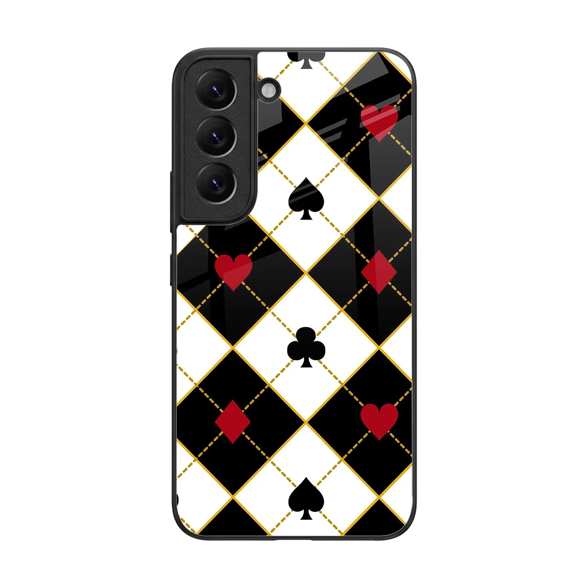 Poker Love back phone cover | glass case for samsung galaxy s22
