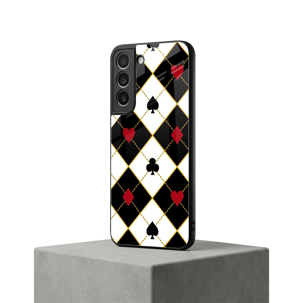 Poker Love samsung galaxy s22 mobile cover | shockproof glass phone case