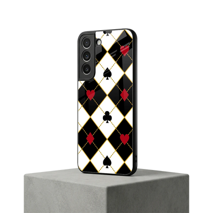 Poker Love samsung galaxy s22 mobile cover | shockproof glass phone case