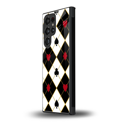Poker Love samsung galaxy s24 ultra mobile cover | shockproof glass phone case