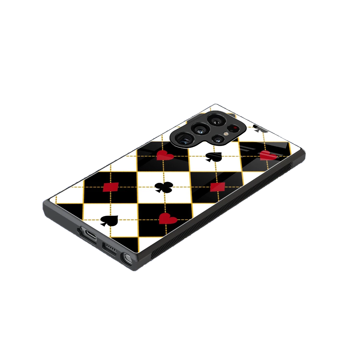 Poker Love stylish phone case for samsung galaxy s23 ultra | glossy glass and slim fit