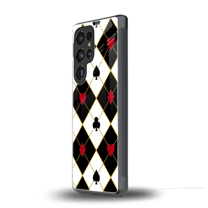 Poker Love samsung galaxy s25 ultra mobile cover | shockproof glass phone case