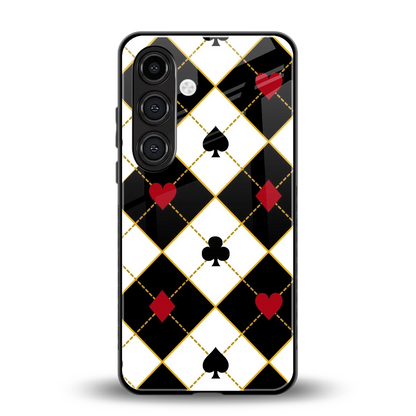 Poker Love back phone cover | glass case for samsung galaxy s24