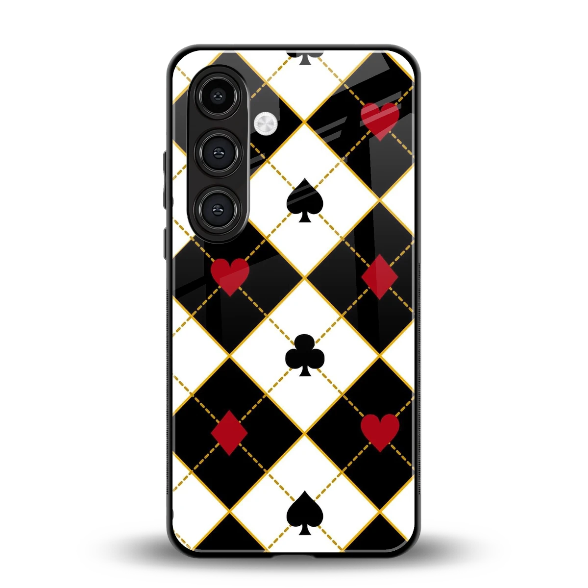 Poker Love back phone cover | glass case for samsung galaxy s23 fe