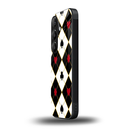Poker Love samsung galaxy s24 mobile cover | shockproof glass phone case