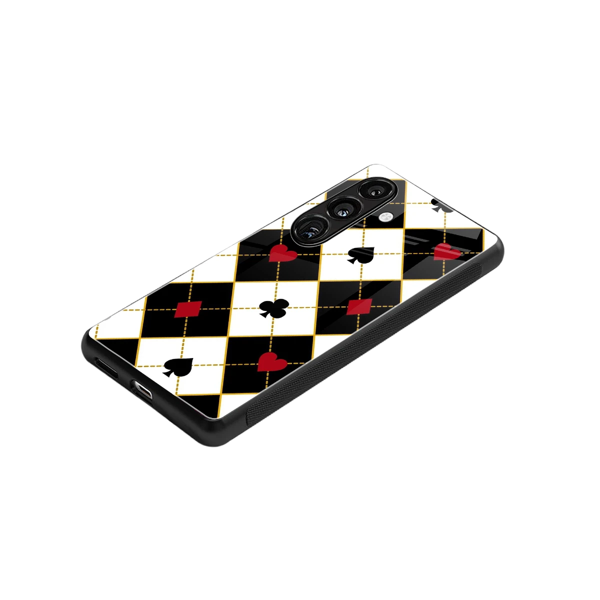 Poker Love stylish phone case for samsung galaxy s24 | glossy glass and slim fit