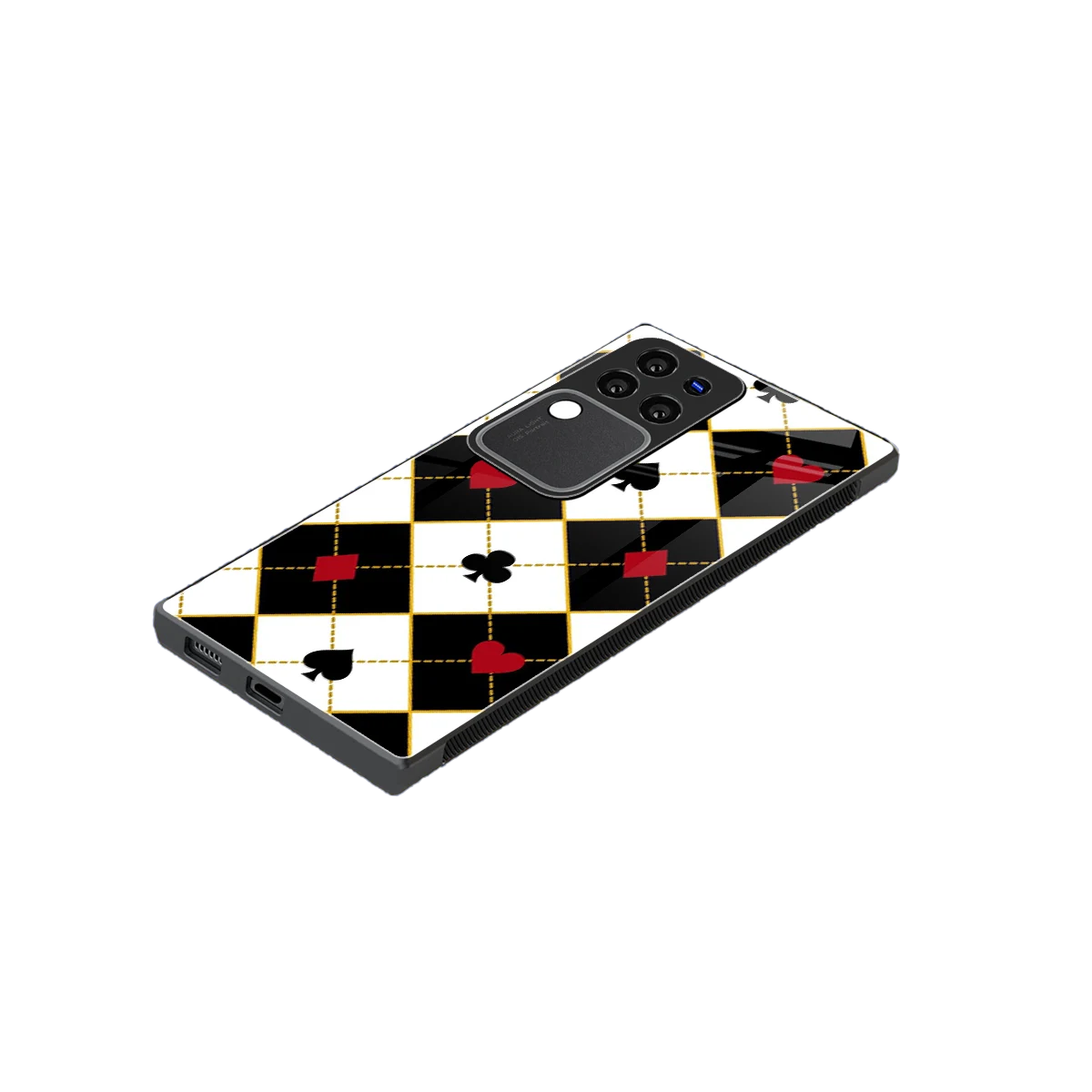 Poker Love stylish phone case forvivo v30 pro | glossy glass and slim fit