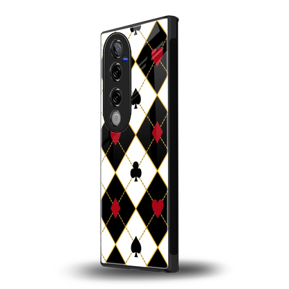 Poker Love vivo v40 pro mobile cover | shockproof glass phone case