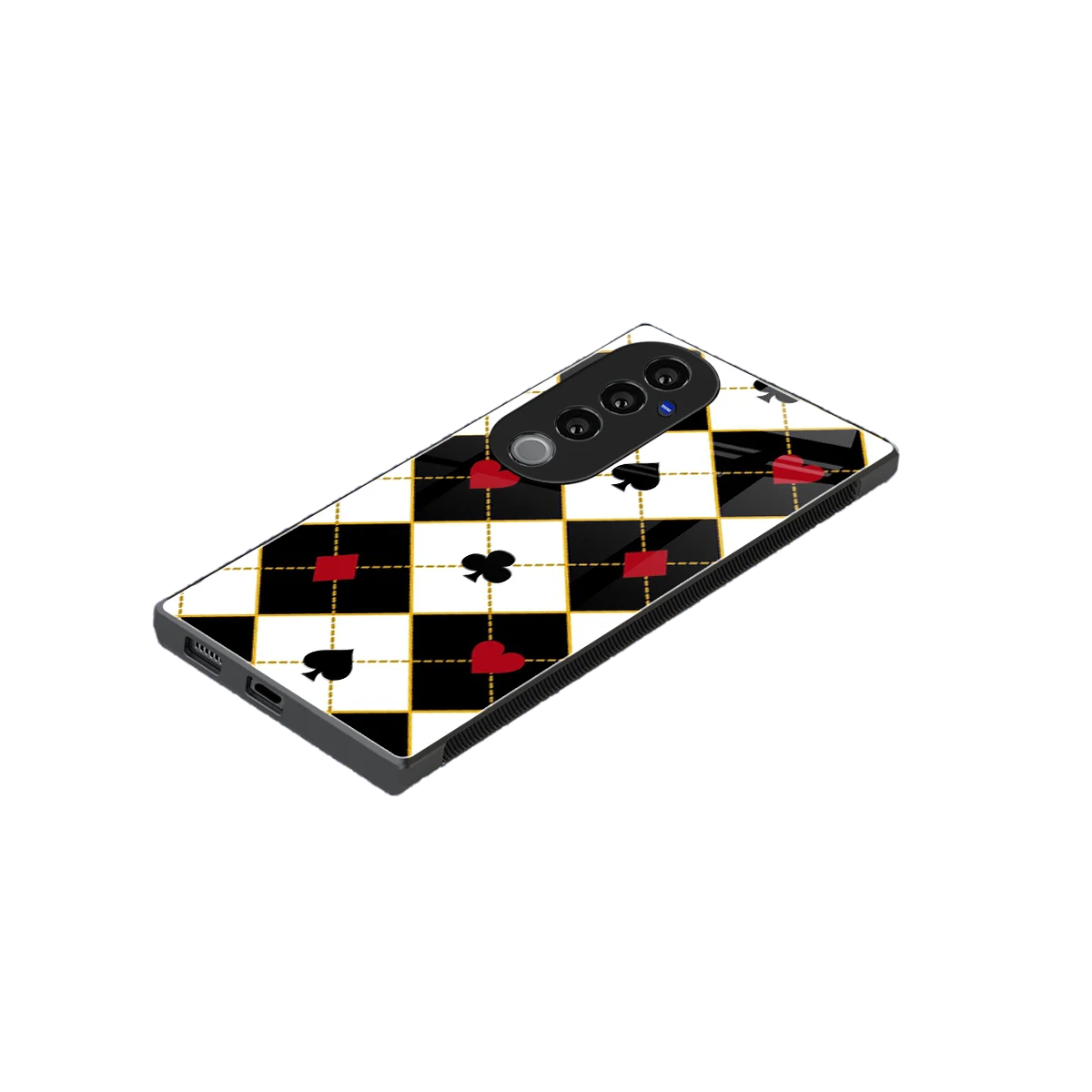 Poker Love stylish phone case for vivo v40 pro | glossy glass and slim fit