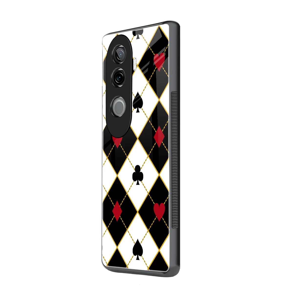 Poker Love vivo v40e mobile cover | shockproof glass phone case