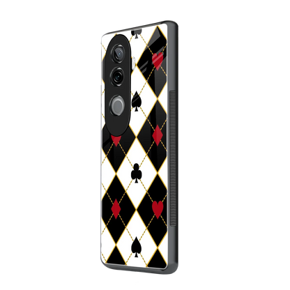 Poker Love vivo v40e mobile cover | shockproof glass phone case