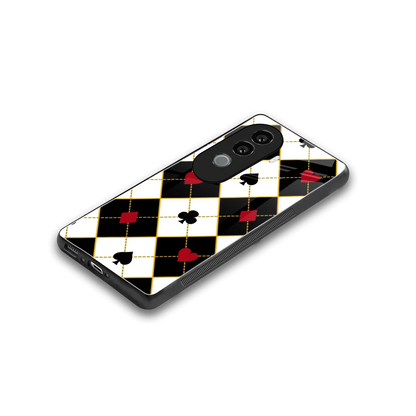 Poker Love stylish phone case for vivo v40e | glossy glass and slim fit