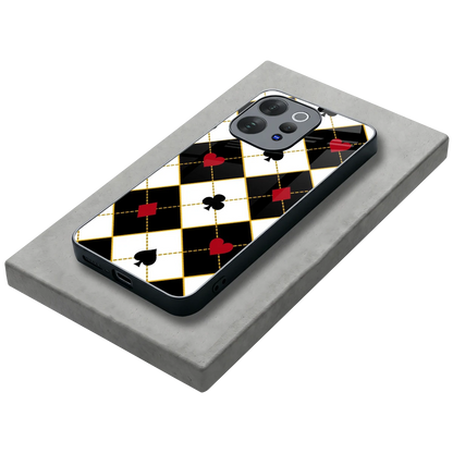 Poker Love stylish phone case for vivo v70 elite | glossy glass and slim fit
