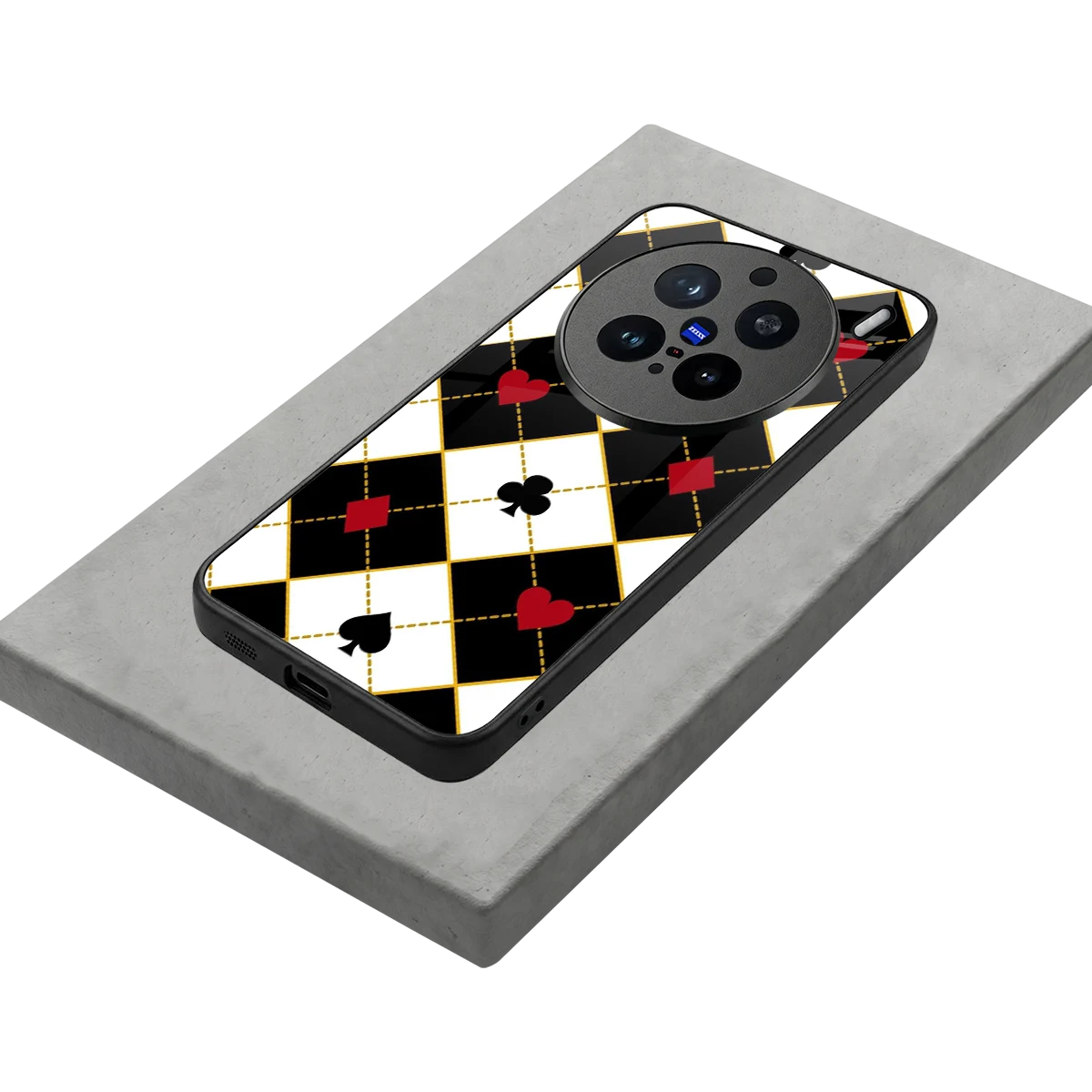 Poker Love stylish phone case for vivo x200 pro | glossy glass and slim fit