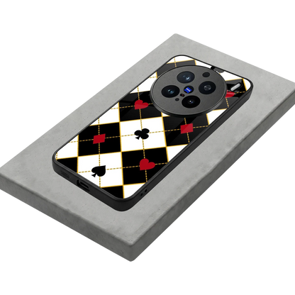 Poker Love stylish phone case for vivo x200 pro | glossy glass and slim fit