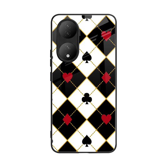 Poker Love back phone cover | glass case for Vivo-y100