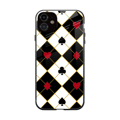 Poker Love back phone cover | glass case for iphone 11