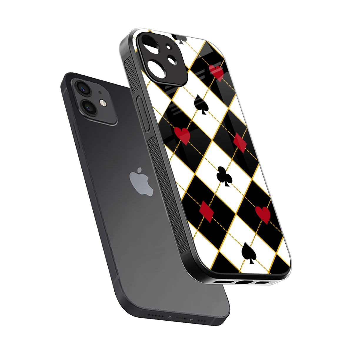 Poker Love sleek iphone 11 cover with tempered glass back and TPU edges