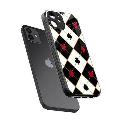 Poker Love sleek iphone 11 cover with tempered glass back and TPU edges