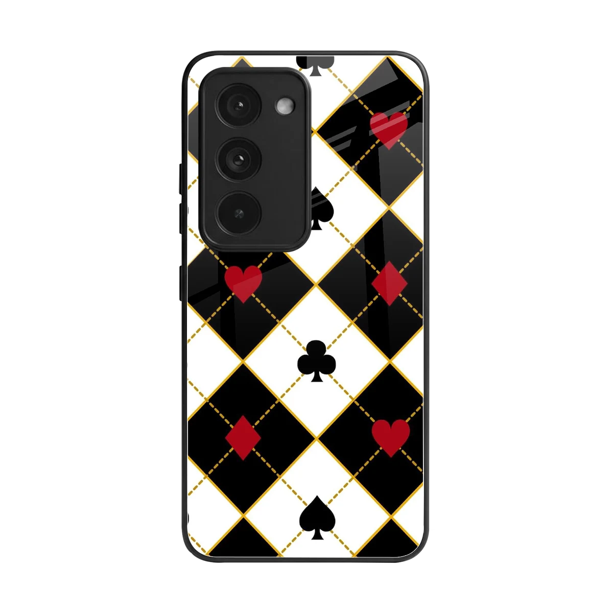 Poker Love back phone cover | glass case for redmi 15 5g