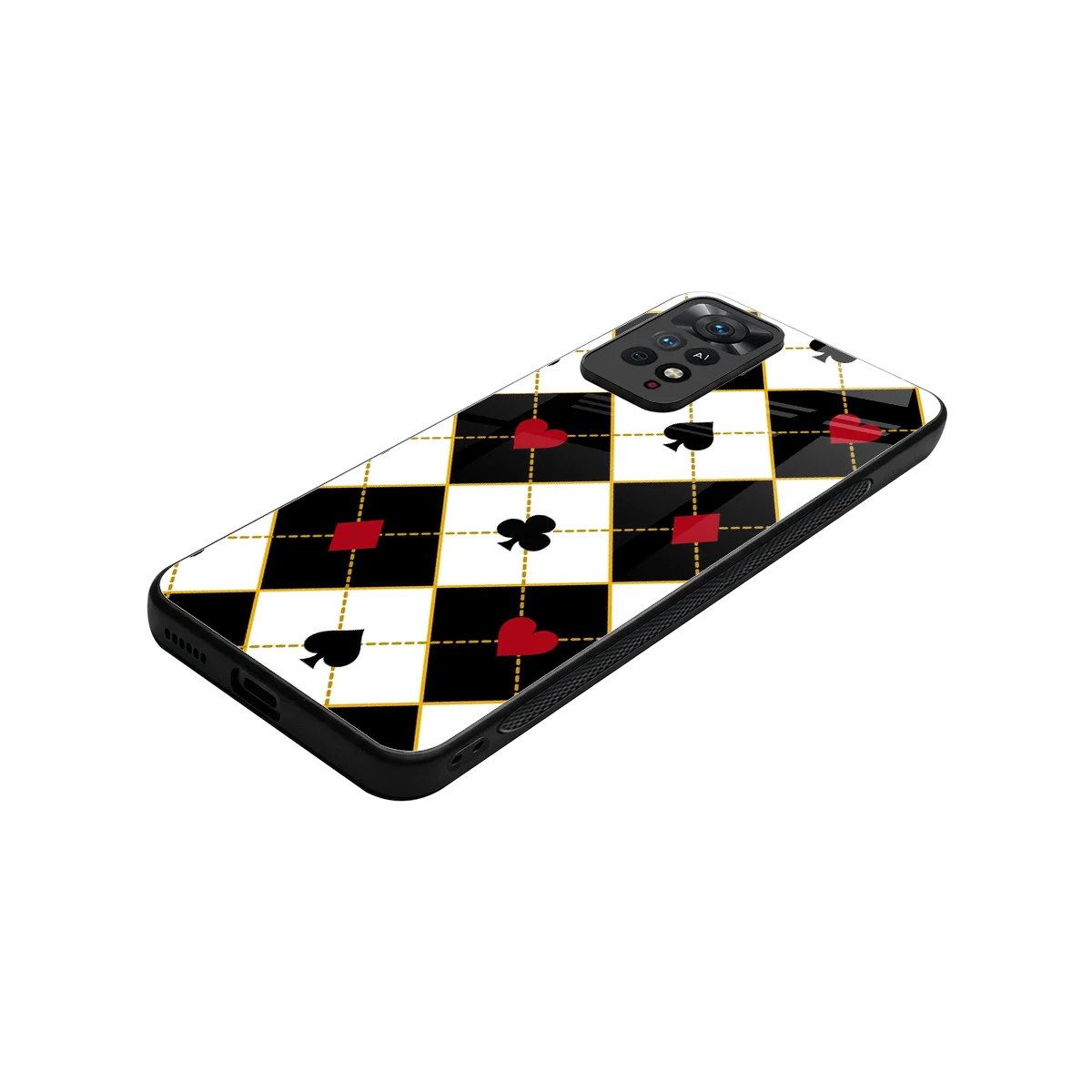 Poker Love stylish phone case for redmi note 11 pro | glossy glass and slim fit