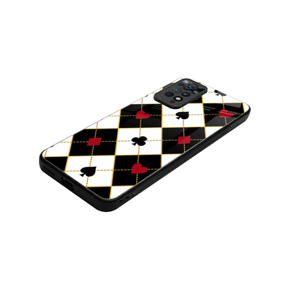 Poker Love stylish phone case for redmi note 11 pro | glossy glass and slim fit