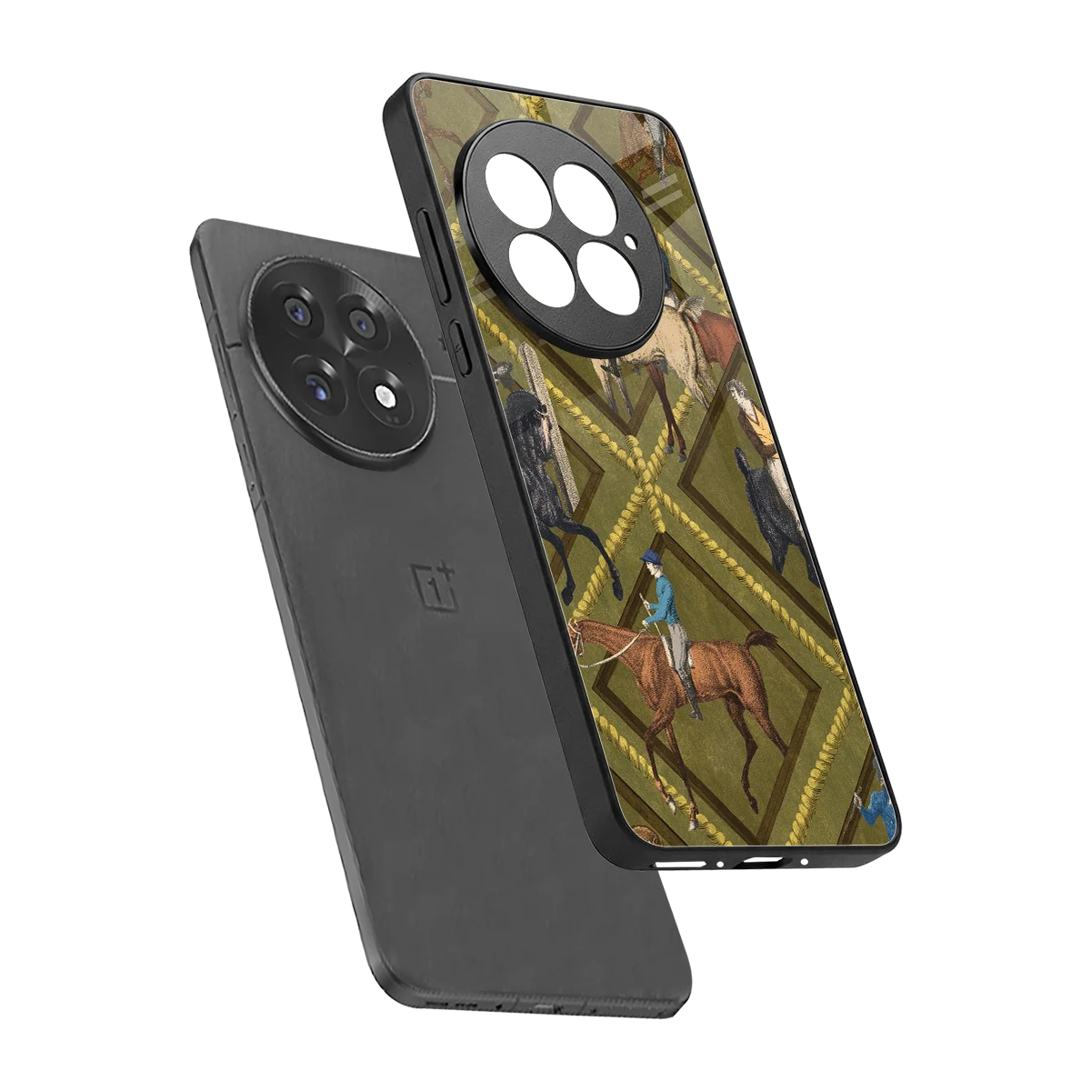 Polo Elite sleek oneplus 13 cover with tempered glass back and TPU edges