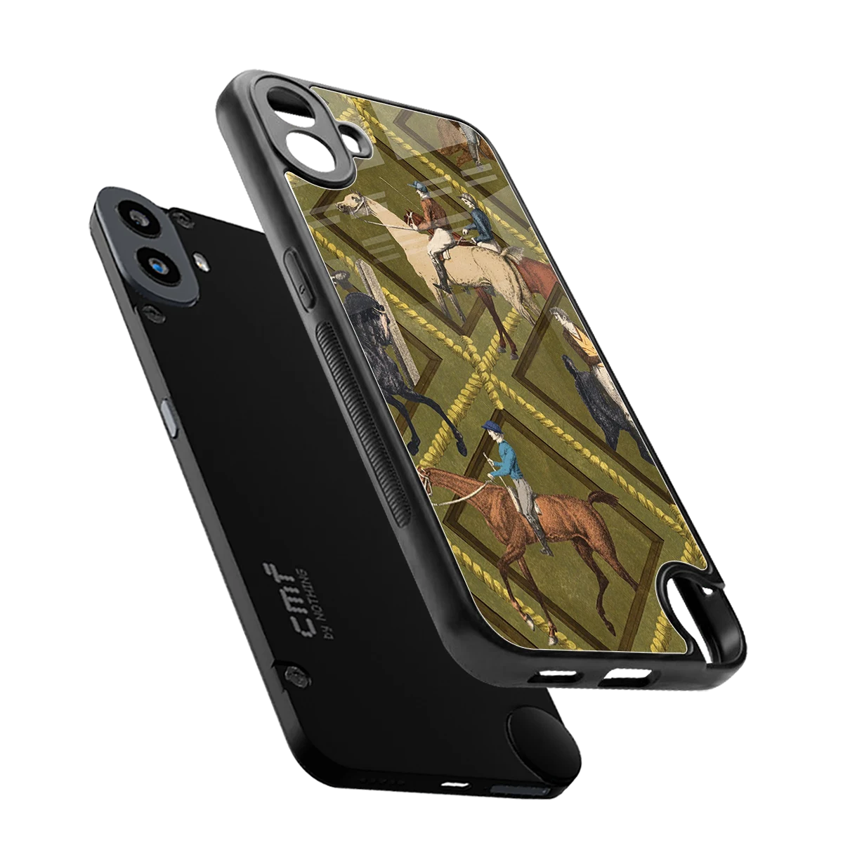 Polo Elite sleek cmf nothing phone 1 cover with tempered glass back and TPU edges