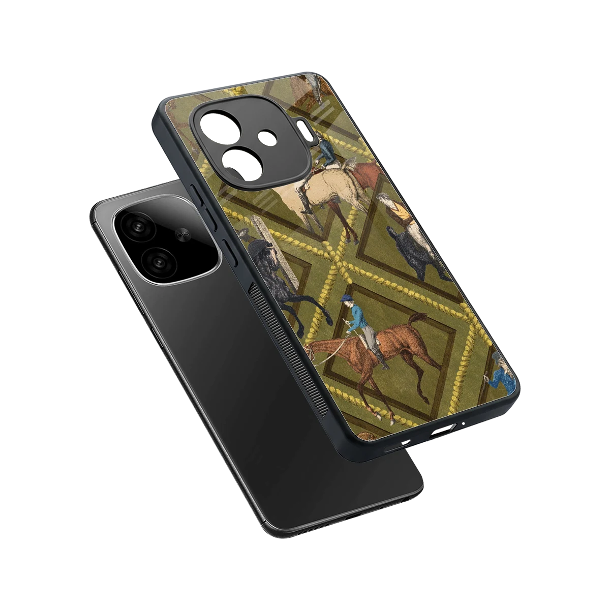 Polo Elite sleek iqoo neo 10r 5g cover with tempered glass back and TPU edges