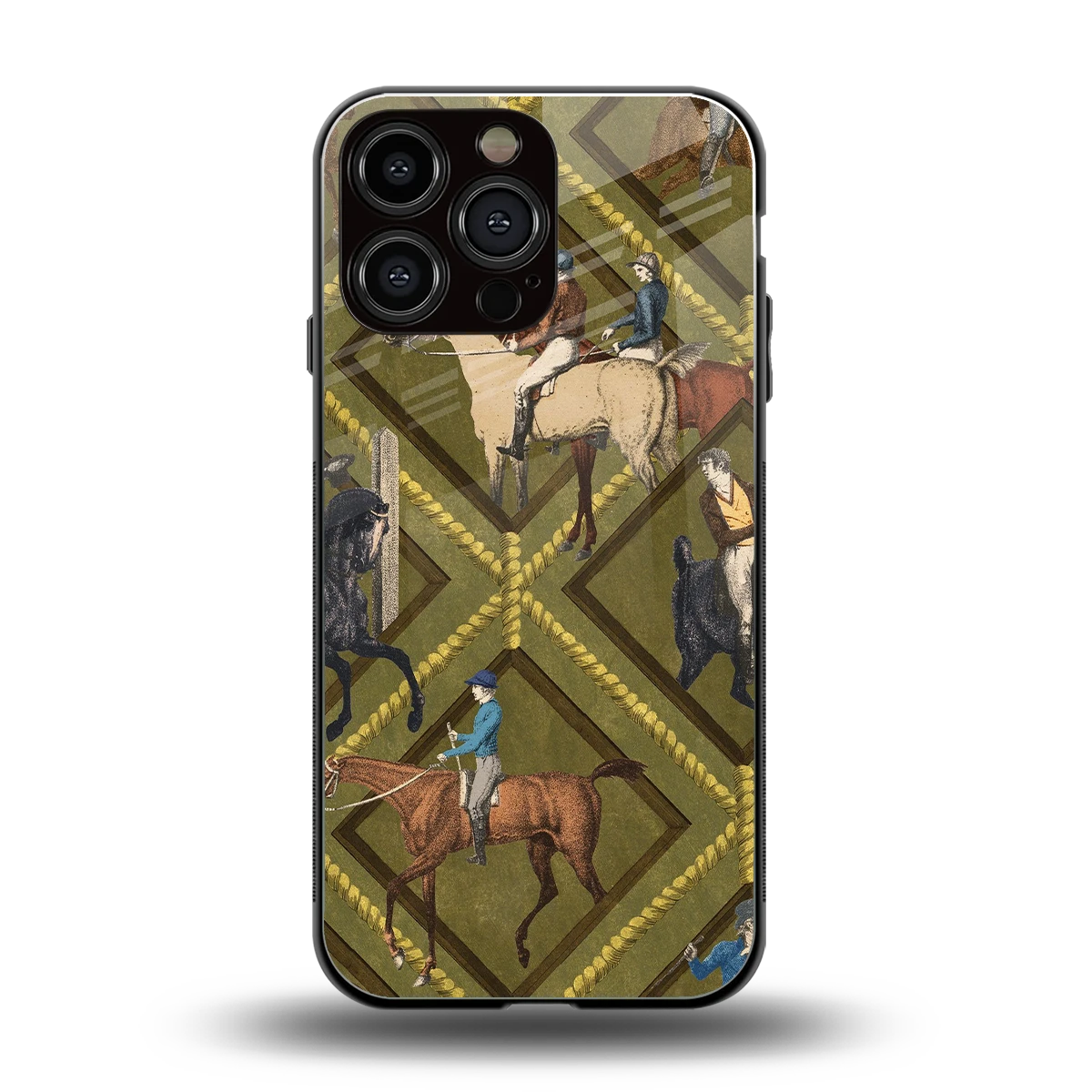 Polo Elite back phone cover | glass case for iphone 15 pro max