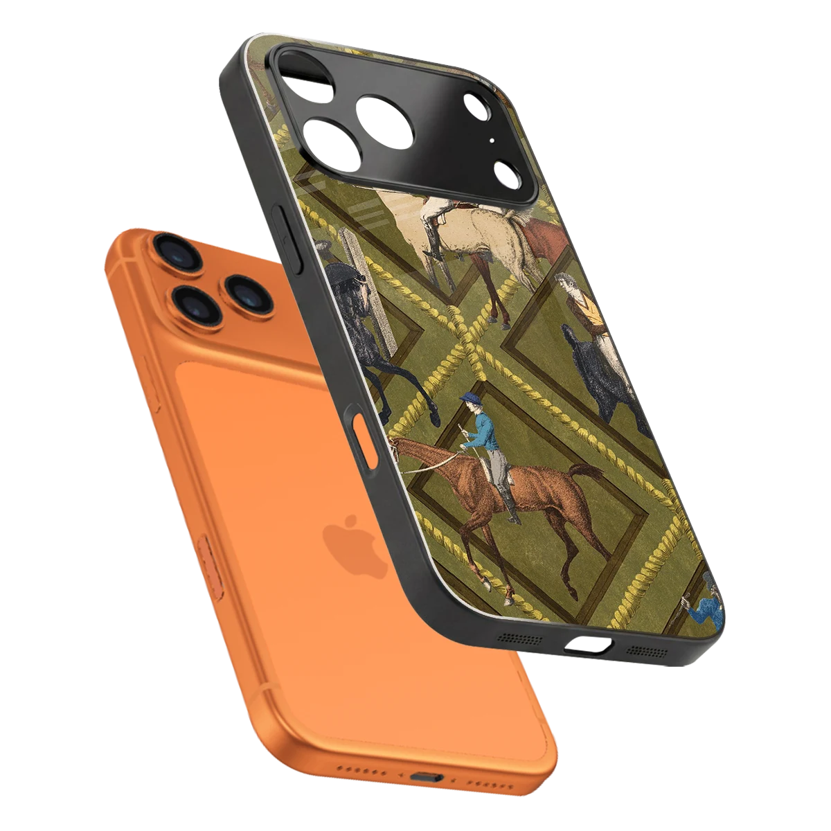 Polo Elite sleek iphone 17 pro cover with tempered glass back and TPU edges