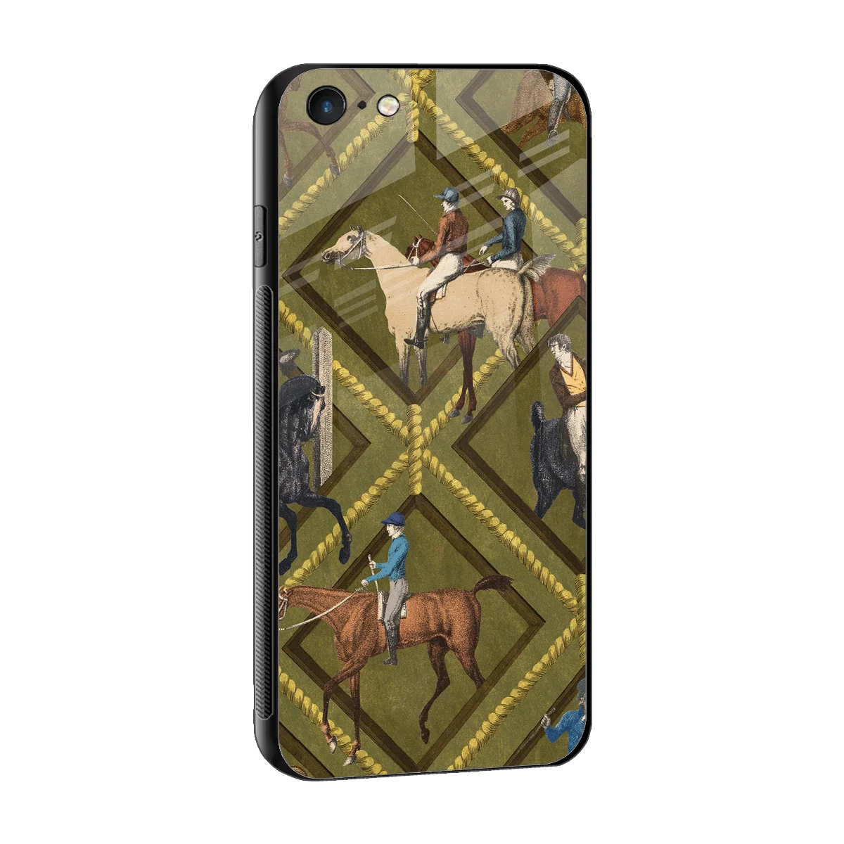 Polo Elite sleek iphone 6s cover with tempered glass back and TPU edges