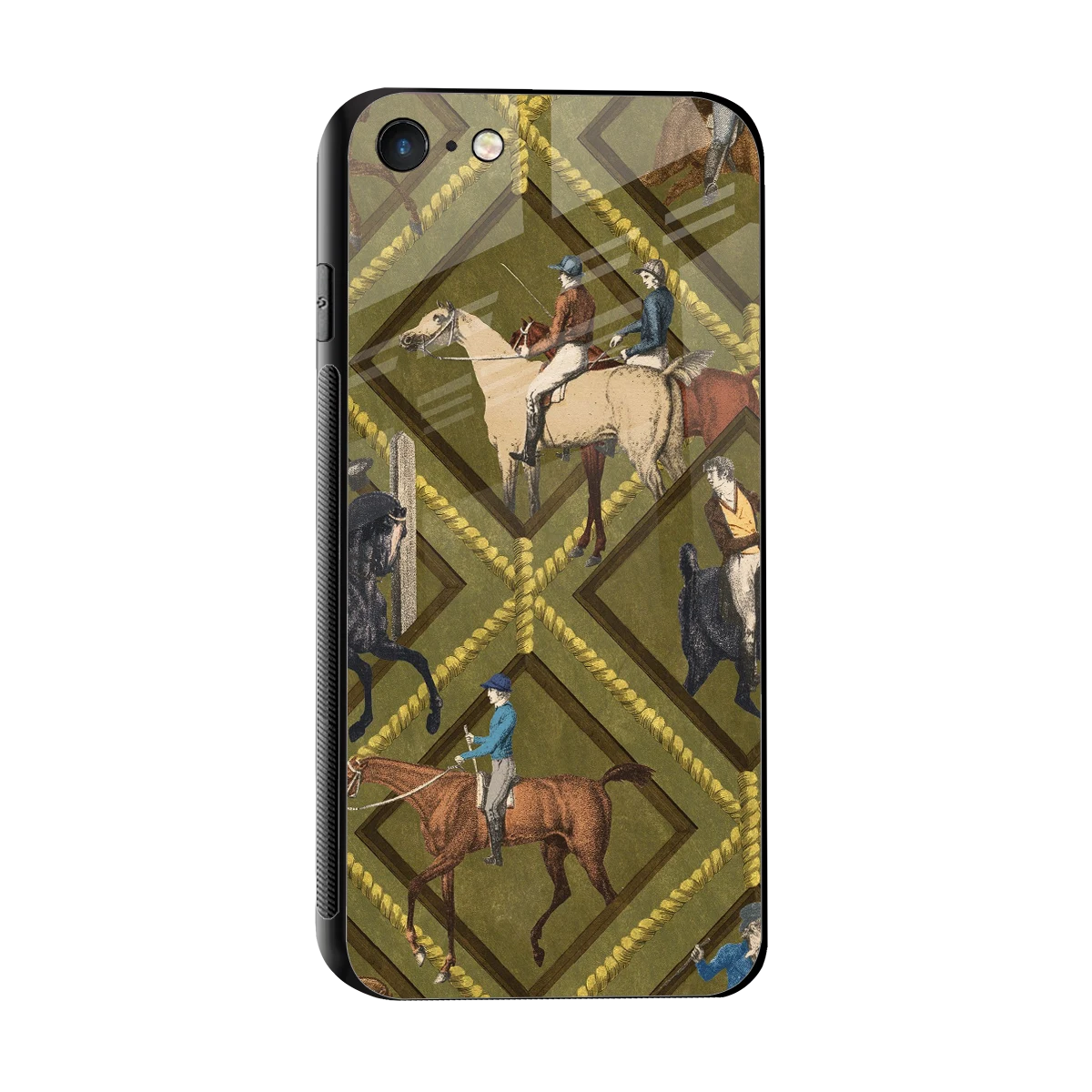 Polo Elite sleek iphone 7 cover with tempered glass back and TPU edges