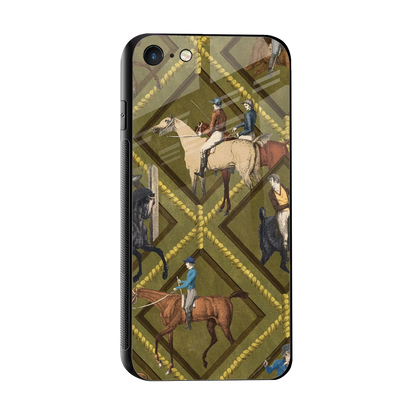 Polo Elite sleek iphone 7 cover with tempered glass back and TPU edges