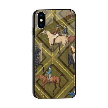 Polo Elite sleek iphone xs cover with tempered glass back and TPU edges